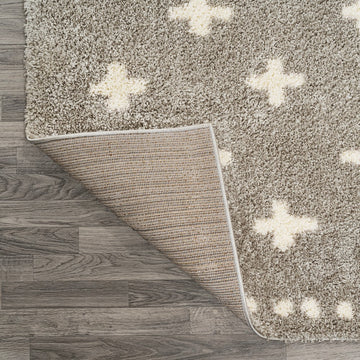 Cristo Berber Geometric Shag Area Rug